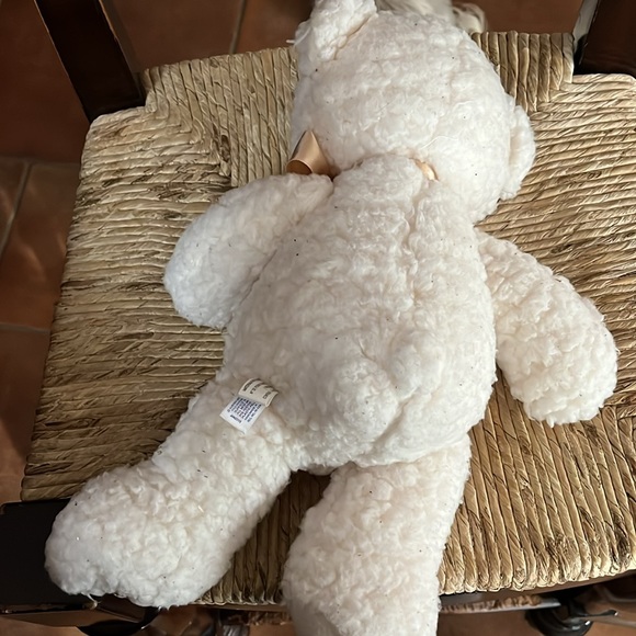 Aurora® Snuggly Ashford Bear™ Stuffed Animal Comforting Companion White - Picture 7 of 8
